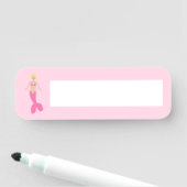 Porte-nom Jolie sirène d'Imaginaire rose (En situation)