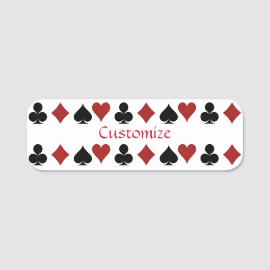 Porte-nom Jouer des combinaisons de carte Thunder_Cove (Devant)