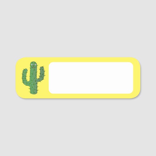 Porte-nom Jour des morts heureux Cactus (Devant)