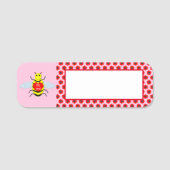 Porte-nom Jour des Véntines (Devant)