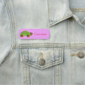 Porte-nom Joyeuse tortue souriante Thunder_Cove (En situation)