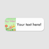 Porte-nom Joyeux anniversaire (Devant)