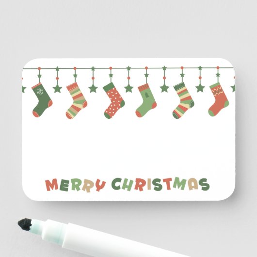 Porte-nom Joyeux jardin de Noël (En situation)