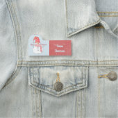 Porte-nom Joyeux Noël Neige d'hiver neige Nom couvert (En situation)