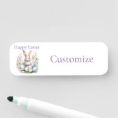 Porte-nom Joyeux Panier lapin de Pâques Thunder_Cove (En situation)
