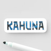 Porte-nom Kahuna (En situation)