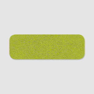 Porte-nom L'air de Snuggly Chartreuse Green Suede