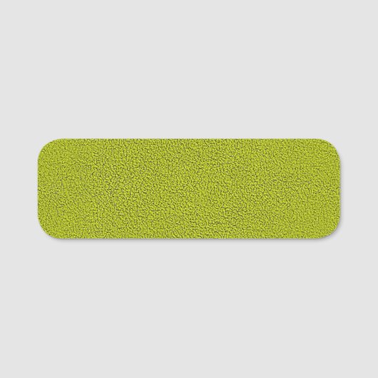 Porte-nom L'air de Snuggly Chartreuse Green Suede (Devant)