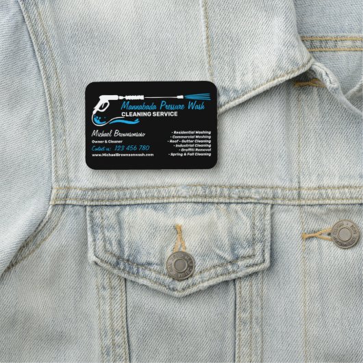 Porte-nom Lavage de puissance de pression professionnel (En situation)