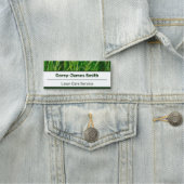 Porte-nom Lawn Care Service Image White Green (En situation)