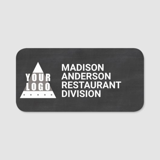 Porte-nom Le cool d'effet de tableau de logo moderne sèchent (Devant)