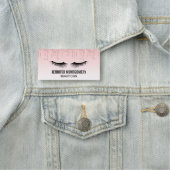 Porte-nom Lecteurs de Parties scintillant rose moderne et ci (En situation)