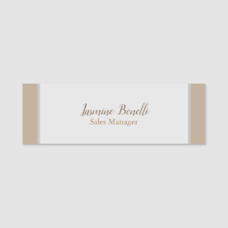 Porte-nom Les couleurs pastel minimalistes professionnels mo