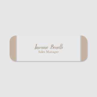Porte-nom Les couleurs pastel minimalistes professionnels mo