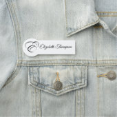 Porte-nom Lettre monogramme E Horse (En situation)