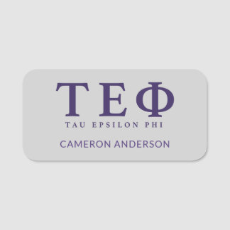 Porte-nom Lettres Tau Epsilon Phi