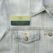 Porte-nom L'harmonie de la nature : Chasseur vert & Pistache (En situation)