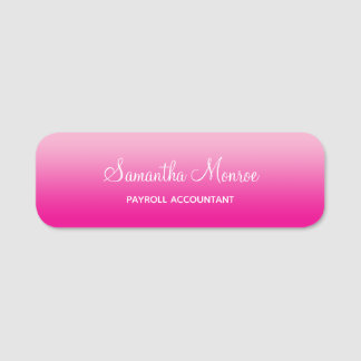 Porte-nom Light and Hot Pink Ombre Name Title