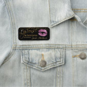 Porte-nom Lipsense avec lèvres roses (En situation)