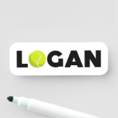 Porte-nom Logan Tennis (En situation)
