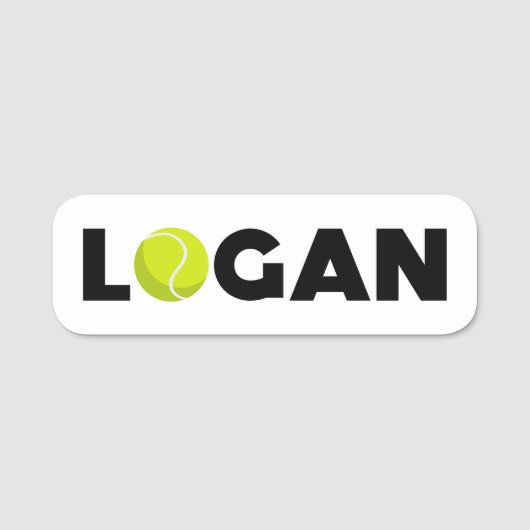 Porte-nom Logan Tennis (Devant)