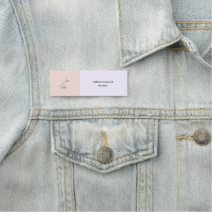 Porte-nom Logo Abstrait moderne femme beauté visage femme