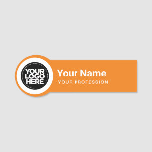 Porte-nom Logo Arrondi de la broche de l'employé en forme or