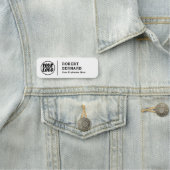 Porte-nom logo commercial personnalisé avec titre Moderne (En situation)