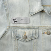 Porte-nom Logo Custom Modern (En situation)