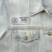 Porte-nom Logo de bénévole Argent (En situation)