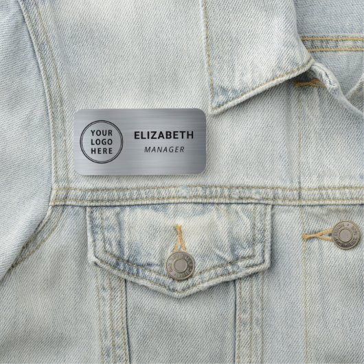 Porte-nom Logo de commerce (En situation)