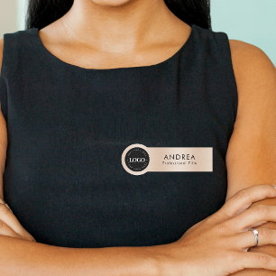 Porte-nom Logo de la société ronde personnalisée Pêcher Past