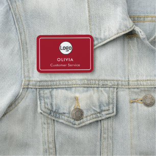 Porte-nom Logo de l'employé personnalisé,
