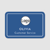 Porte-nom Logo de l'employé personnalisé, (Devant)