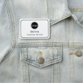 Porte-nom Logo de l'employé personnalisé, (En situation)