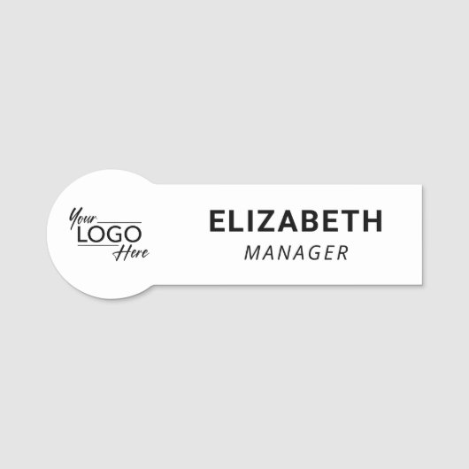 Porte-nom Logo de l'entreprise (Devant)