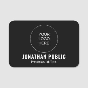 Porte-nom Logo de l'entreprise - Arrière-plan traditionnel o