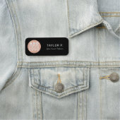 Porte-nom Logo de l'entreprise Employé initial et (En situation)