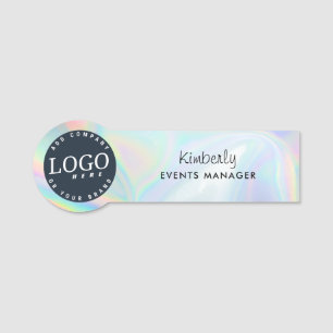 Porte-nom Logo de l'entreprise Employés holographiques perso