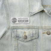 Porte-nom Logo de l'entreprise Faux Marble Employé professio (En situation)