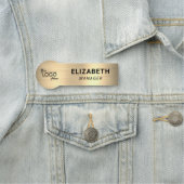 Porte-nom Logo de l'entreprise Gold (En situation)