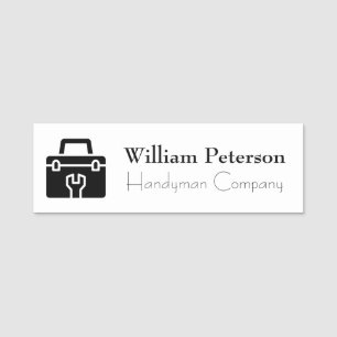Porte-nom Logo de l'entreprise Handyman