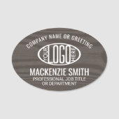 Porte-nom Logo de l'entreprise Identifiant de l'employé Brow (Devant)