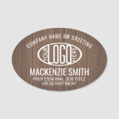 Porte-nom Logo de l'entreprise Identifiant de l'employé Brow (Devant)