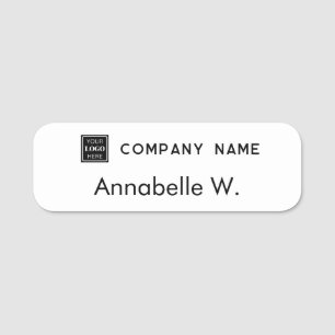 Porte-nom Logo de l'entreprise Indicatif de nom d'épingle de