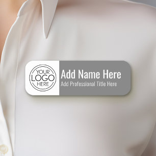 Porte-nom Logo de l'entreprise - Nom, Titre professionnel, G