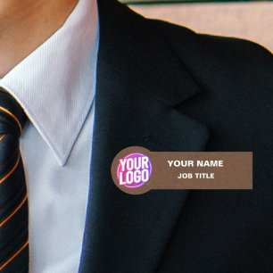 Porte-nom Logo de l'entreprise ou photo de l'employé Pierre