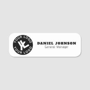 Porte-nom Logo de l'entreprise personnalisée Nom magnétique 