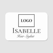 Porte-nom Logo de marque moderne et élégant (Devant)