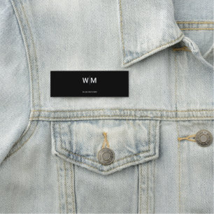 Porte-nom Logo de marque noire   Entreprise